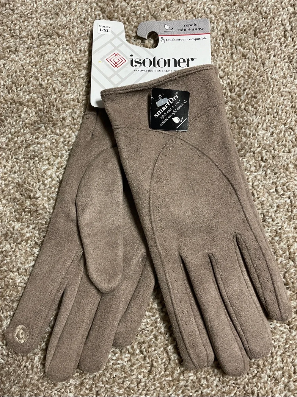 NWT Isotoner Tan Gloves